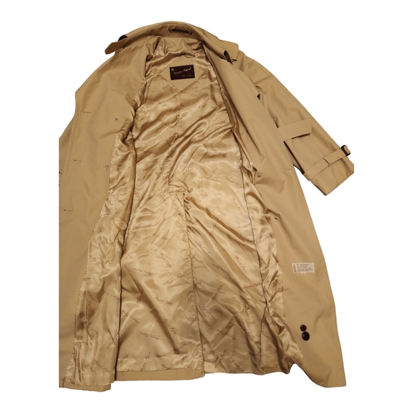 Vtg Etienne Aigner Double Breasted Trench Coat - Picture 6 of 9